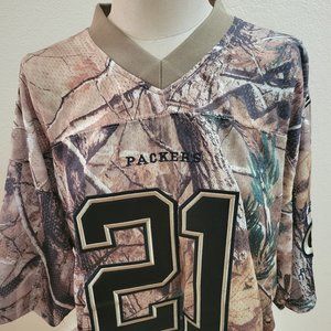 SIZE L NFL TEAM APPAREL GREENBAY PACKERS #21 WOODSON Jersey INVBG83